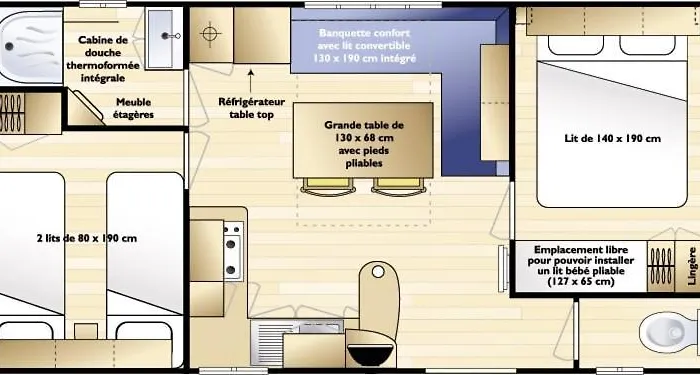 Mobil Climatisé, 2 Ch, 5 Pers, Wifi 30 Mn Du Grand Parc D'attraction Puy Dufou *